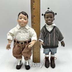 Set Of Six Ashton Drake Galleries The Little Rascals Porcelain Dolls /cb