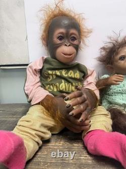 Set Of Three Reborn Monkey Dolls from Ashton Drake Galleries