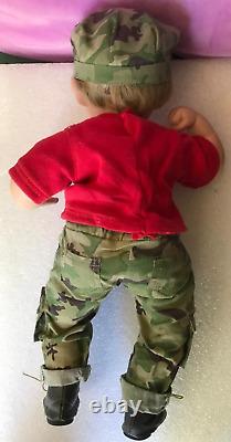 Set of 4 Ashton Drake Galleries Porcelain USMC Boy Dolls