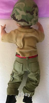 Set of 4 Ashton Drake Galleries Porcelain USMC Boy Dolls