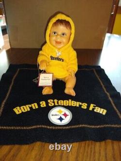 Set of 5 NFL Pittsburgh Steelers Babies by Ashton Drake