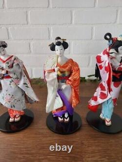 Set of 5 The Ashton-Drake Galleries Porcelain Dolls Poetry of Flowers