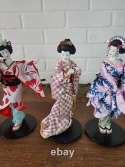 Set of 5 The Ashton-Drake Galleries Porcelain Dolls Poetry of Flowers