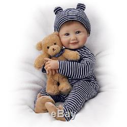 Sherry Miller Momma's Little Cub 18 Baby Doll and Teddy The Ashton-Drake Gal