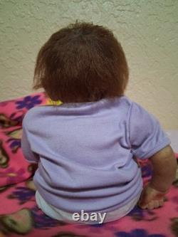 Silicone Ashton Drake animal doll, monkey/chimp reborn baby discontinued item