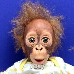 Simon Lauren Ashton Drake Orangutan monkey doll so truly real baby life like vtg