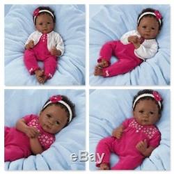 Simone Weighted Baby Girl Doll by Ashton Drake Galleries, New nRFB