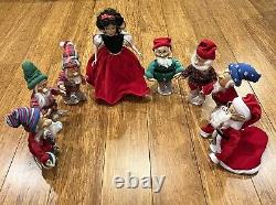 Snow White and the Seven Dwarfs Complete Set of 8 Ashton-Drake Porcelain Dolls