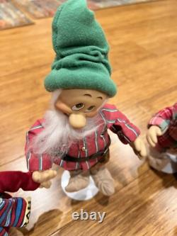 Snow White and the Seven Dwarfs Complete Set of 8 Ashton-Drake Porcelain Dolls