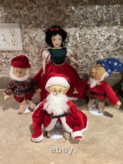 Snow White and the Seven Dwarfs Complete Set of 8 Ashton-Drake Porcelain Dolls