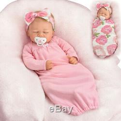 So Truly Ashton Drake Marissa May's Rosie Baby Doll 19 Sleeping Baby Vinyl Real