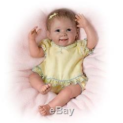 So Truly Real ASHTON DRAKE TUMMY TICKLES Touch Activated Lifelike Baby Doll NEW