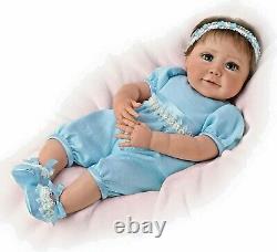 So Truly Real Ashton-Drake Sherry Miller Baby Blue Eyes Lifelike Baby Doll COA