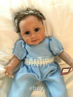 So Truly Real Ashton-Drake Sherry Miller Baby Blue Eyes Lifelike Baby Doll COA