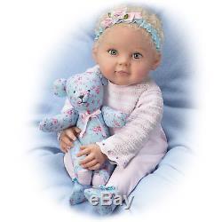 So Truly Real Lauren Baby Doll withPoseable Teddy Bear by Ashton-Drake