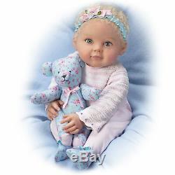 So Truly Real Lauren Baby Doll withPoseable Teddy Bear by Ashton-Drake