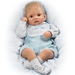 So Truly Real Touch-Activated Realistic Baby Doll Kyle Kisses Doll by Ashton