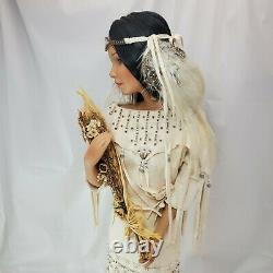 Stunning Ashton Drake Sandra Bilotto Native American Morning Bird Song Doll COA