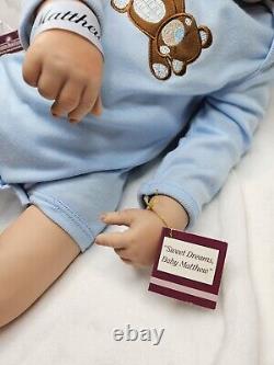 Sweet Dreams, Baby Matthew Ashton-Drake Doll By Waltraud Hanl