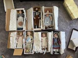 THE ASHTON-DRAKE GALLERIES Little house on the Prairie 7pc Prorceline doll set