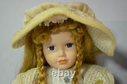 THE ASHTON DRAKE GALLERIES Rare Beautiful 16 Doll with Hat and Purse Blue