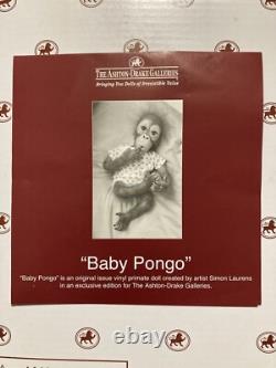 THE Ashton Drake Galleries BABY PONGO MONKEY Simon Laurens REBORN REAL DOLL