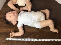 TWO 2006 Ashton Drake Bonnie Chyle 18 Baby Of Mine Lifelike Collectible Doll