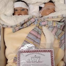 The Ashton Drake Galleries (ADG) Jada and Jayden Boy Girl Twin Baby Dolls
