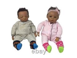 The Ashton Drake Galleries (ADG) Jada and Jayden Boy Girl Twin Baby Dolls