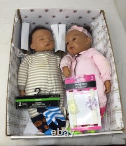The Ashton Drake Galleries (ADG) Jada and Jayden Boy Girl Twin Baby Dolls