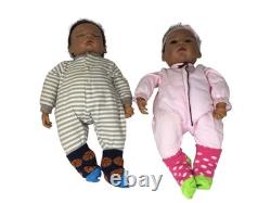 The Ashton Drake Galleries (ADG) Jada and Jayden Boy Girl Twin Baby Dolls