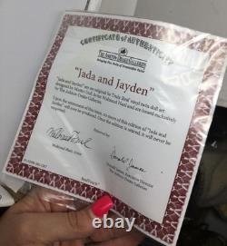 The Ashton Drake Galleries (ADG) Jada and Jayden Boy Girl Twin Baby Dolls