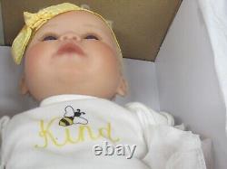 The Ashton Drake Galleries Bee Kind Baby Doll 17-NewOpenBox-missing pacifier