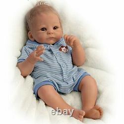 The Ashton-Drake Galleries Benjamin So Truly Real Lifelike Baby Boy Doll 17 inch