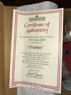 The Ashton-Drake Galleries Disney Snow White Porcelain Doll Figurines In Box COA