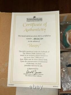 The Ashton-Drake Galleries Disney Snow White Porcelain Doll Figurines In Box COA