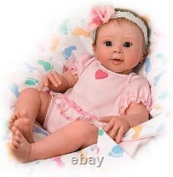 The Ashton-Drake Galleries Ella Realistic Touch-Activated Weighted Baby Doll 17