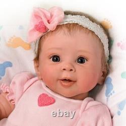 The Ashton-Drake Galleries Ella Realistic Touch-Activated Weighted Baby Doll 17