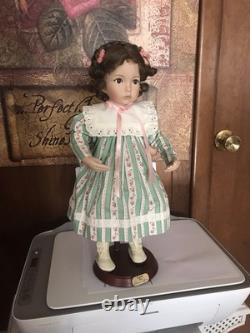 The Ashton-Drake Galleries Emily Porcelain Doll by Dianna Effner with Stand