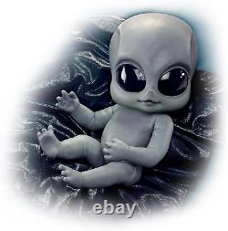 The Ashton Drake Galleries Greyson Alien Ultra-Realistic Baby Doll with Blanke