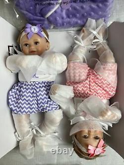 The Ashton-Drake Galleries Hope And Faith Baby Doll Set With Baby Bunting