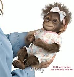 The Ashton-Drake Galleries Keiko Interactive Monkey Collectible Doll 14