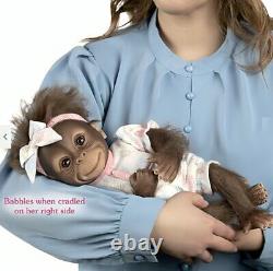 The Ashton-Drake Galleries Keiko Interactive Monkey Collectible Doll 14