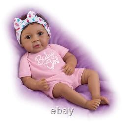 The Ashton-Drake Galleries Little Baby Girl Baby Doll with Magnetic Pacifier 18
