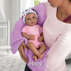 The Ashton-Drake Galleries Little Baby Girl Baby Doll with Magnetic Pacifier 18
