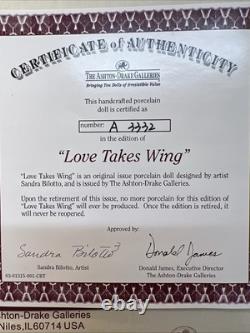 The Ashton-Drake Galleries Love Takes Wing Handcrafted Porcelain Doll Retired