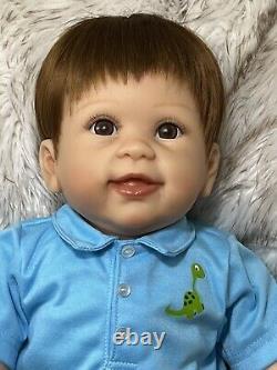 The Ashton Drake Galleries Mason's First Steps Truly Real Walking Doll w COA