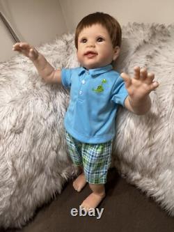The Ashton Drake Galleries Mason's First Steps Truly Real Walking Doll w COA