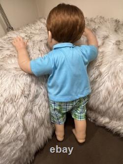 The Ashton Drake Galleries Mason's First Steps Truly Real Walking Doll w COA
