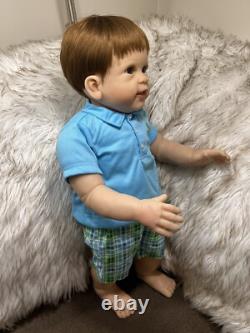 The Ashton Drake Galleries Mason's First Steps Truly Real Walking Doll w COA